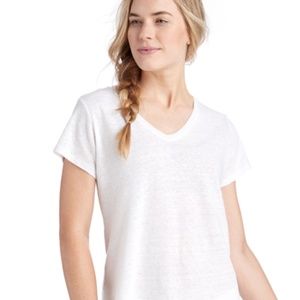 vineyard vines linen v-neck tee